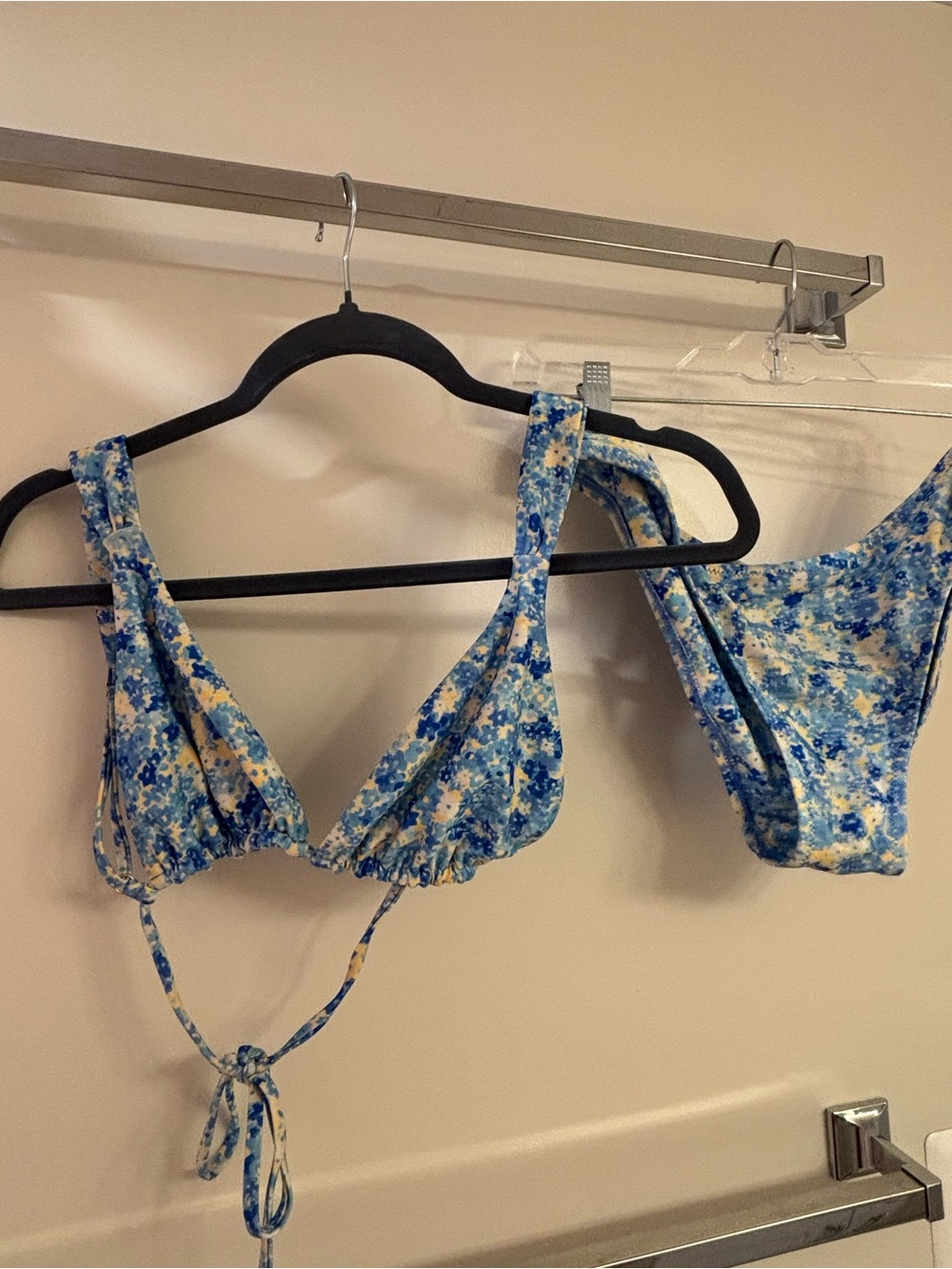 Kulani Kinis Blue and White Floral Bikini Set